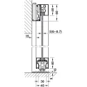 SDS Slido D-Line43 80N stik.1d L1100 aliuminis H