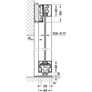 SDS Slido D-Line43 80N stik.1d L1100 aliuminis H