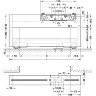 SDS Slido D-Line43 80N stik.1d L1100 juoda H