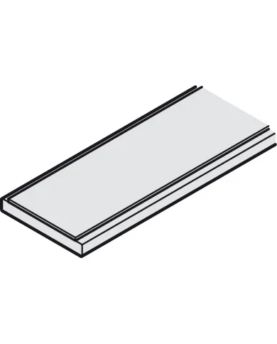 Bėgelis apat. Design 80-M L3600 aliuminis anod. H