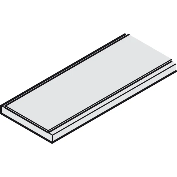 Bėgelis apatinis Slido D-Line43 80M/80N MAGIC sistemai, L2200mm, juoda anoduota