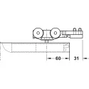 Profilis D-Line11 I/L/J Pocket L2500mm, P36mm