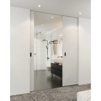 Track set, for pocket door solution, for Häfele Slido D-Line11 50I / 80I / 120I, 50L / 80L / 120L