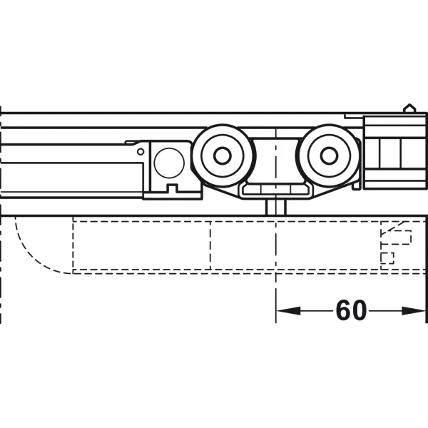 Profilis D-Line11 I/L/J Pocket L2500mm, P100mm