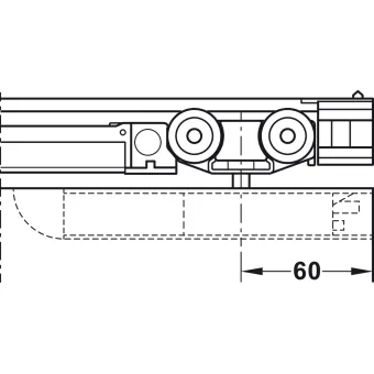Profilis D-Line11 I/L/J Pocket L2000mm, P125mm