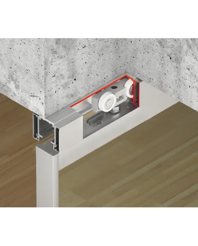 Clip-on panel, for running track