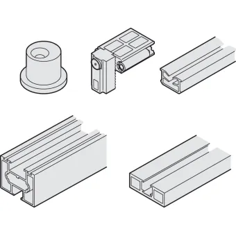 Clip-on panel, for running track