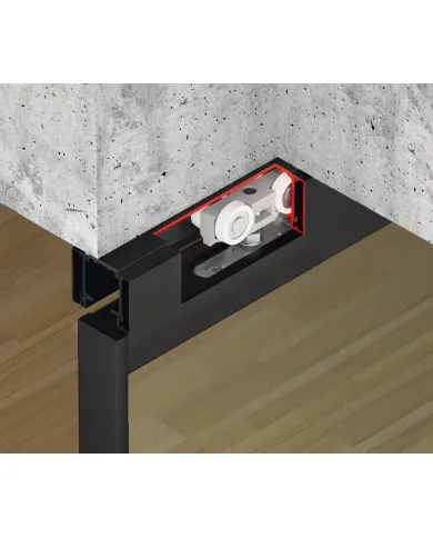 Clip-on panel, for running track