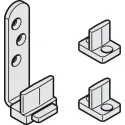 Additional set for telescopic opening, for Häfele Slido D-Line11 50P / 80P / 120P, 50C / 80C / 120C