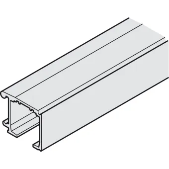 Bėgelis viršutinis H32mm, L2000mm, aliuminis anoduotas