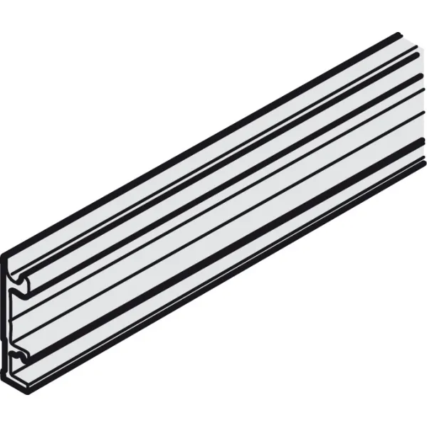 Mounting rail, pre-drilled