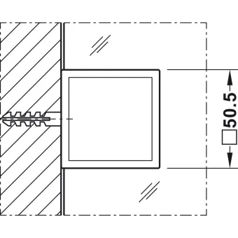 Tumbler holder, For wall-glass connection