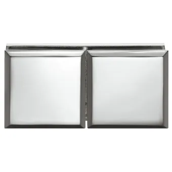 Tumbler holder, for glass-glass connections, 180° glass front