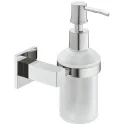 Soap dispenser, With satin frosted glass, square