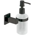 Soap dispenser, With satin frosted glass, square
