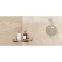 Quarter circle shower tray, With tumbler