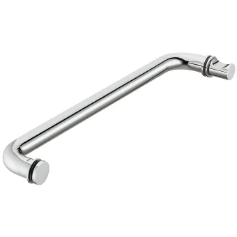Rankena dušo durims apvali Ø32mm, L575mm, chromo spalva