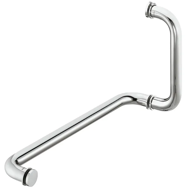 Rankena dušo durims apvali L575mm, H475mm, chromo spalva