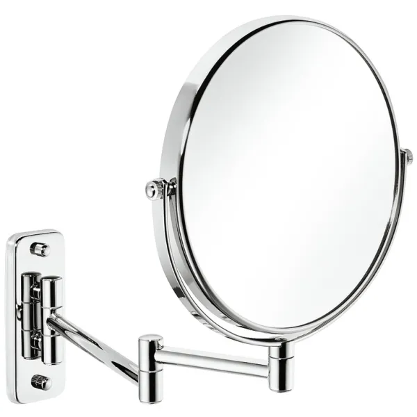 Vanity mirror, With 3x magnification, round