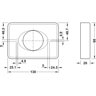 Hygiene box, For screw fixing