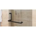 Shower door handle with towel rail, Square