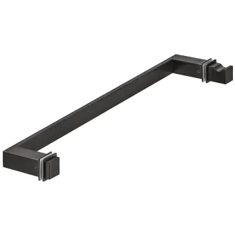 Rankena dušo durims kvadratinė 32x32mm, L475mm, juoda