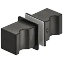 Rankenėlė dušo durims kvadratinė 32x32mm, juoda