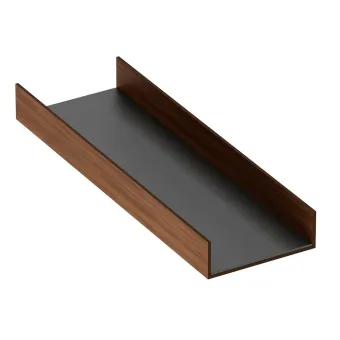 Universal tray 432x150mm H50mm CANALETTO, Canaletto Walnut & anthracite, simil leather