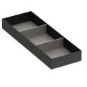 Divider tray 432x150mm H50mm simil leather, anthracite, light gray