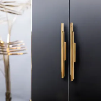 Handle SKYLINE CC40mm L176mm H14mm P15mm polished brass 