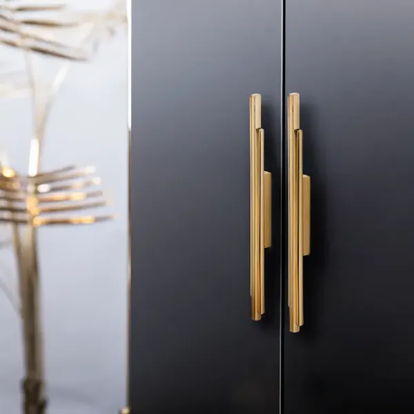 Handle SKYLINE CC40mm L176mm H14mm P15mm polished brass 