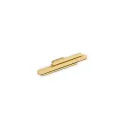 Knob SKYLINE L14mm H14mm P80mm black polished brass