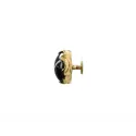 Knob TIFFANY MARBLE Ø42mm H40mm polished brass/marble