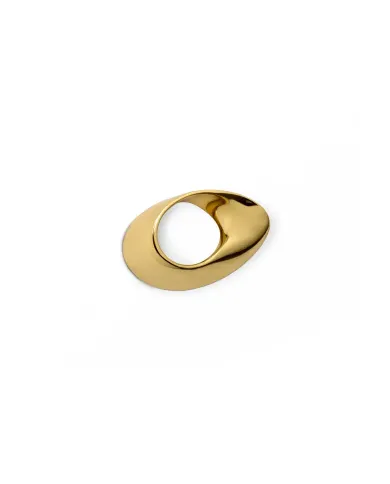 Handle INFINITY CC20mm L80mm H24mm polished brass 