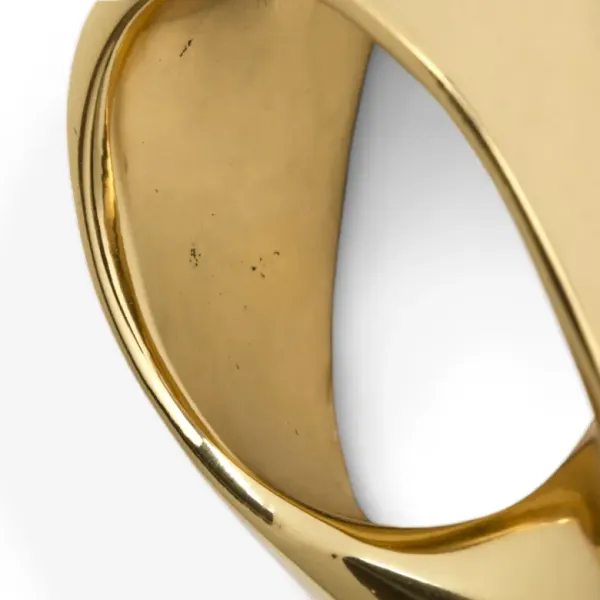 Handle INFINITY CC20mm L80mm H24mm polished brass 