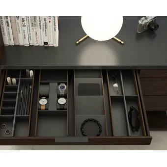 Insert mat, soft, L432mm H2.5mm 12m simil leather, anthracite