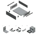 Drawer sides METALBOX L450mm H150mm gray RAL9006