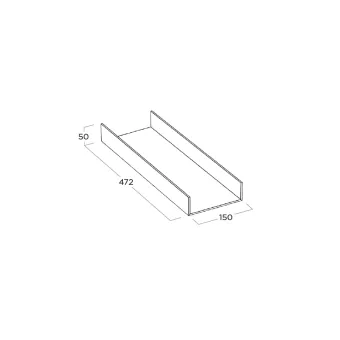 Dėklas universalus P472mm, riešutas MODUL