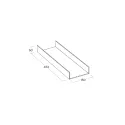 Universal tray W472mm white MODUL