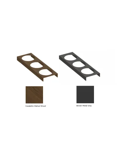 Jar insert L472mm dark brown metallic MODUL