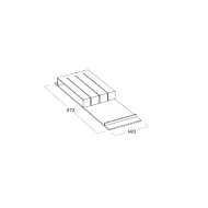 Laikiklis peiliams 472mm riešutas MODUL