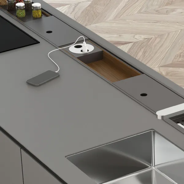 Spice jar insert L472mm nut MODUL