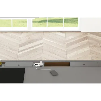 Insert module with lid W900mm dark brown metallic MODUL