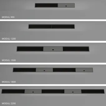 Insert module without lid W1200mm dark brown metallic MODUL