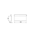 Shelf IO L300mm matte black