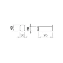 Towel hanger IO bronze