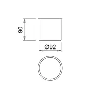 Indelis IO D92 mat.juoda DL