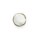 Knob TIFFANY QUARTZ Ø42mm H31mm polished brass/quartz