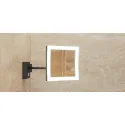 Vanity mirror, With 5x magnification, Square