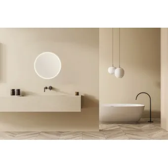 Veidrodis su LED apšvietimu apvalus, 20W, Ø600mm, MultiWhite 3100-7000K